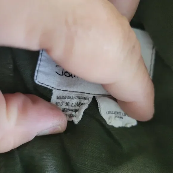 Vintage 90's Flax by Jeanne Engelhart Linen Jacket Size M - Picture 9 of 10